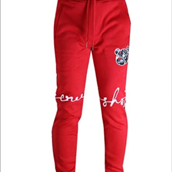 Screenshot Men's Red Graphic Jogger Pant Size XL - Picture 1 of 12